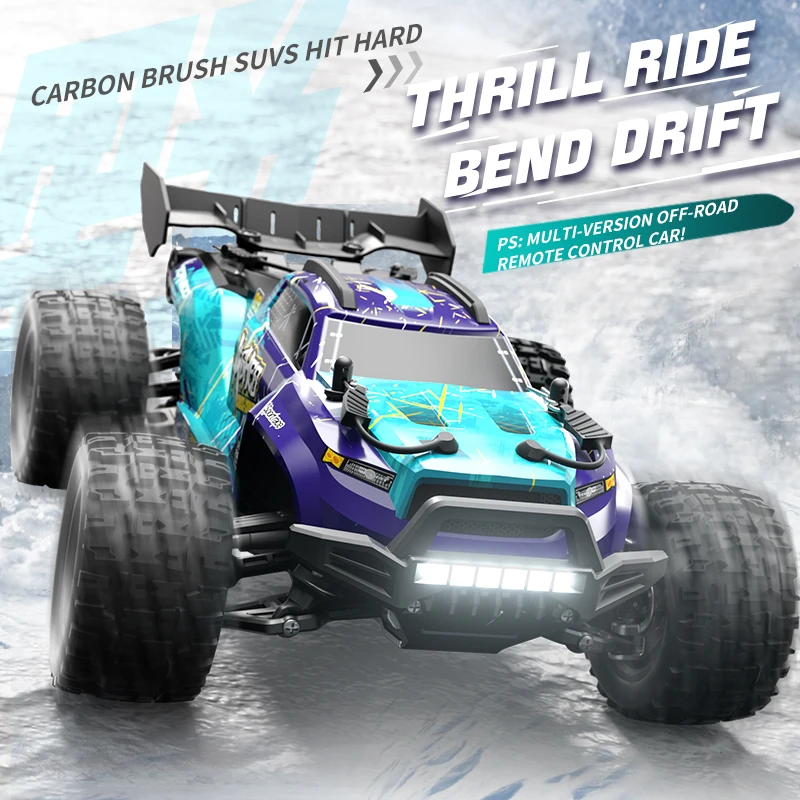 2.4G Metal RC Car With Light Rechargeable High Speed Car Toys 4WD 1/18 Full scale Off-road Remote Control Car