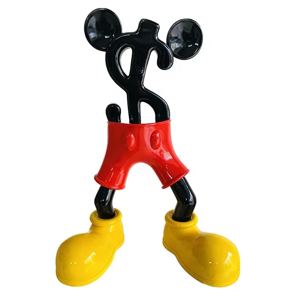 Popular Creative Indoor Decor Art Crafts Resin Dollar Micky Statue for Home Office Shop Club Decoration