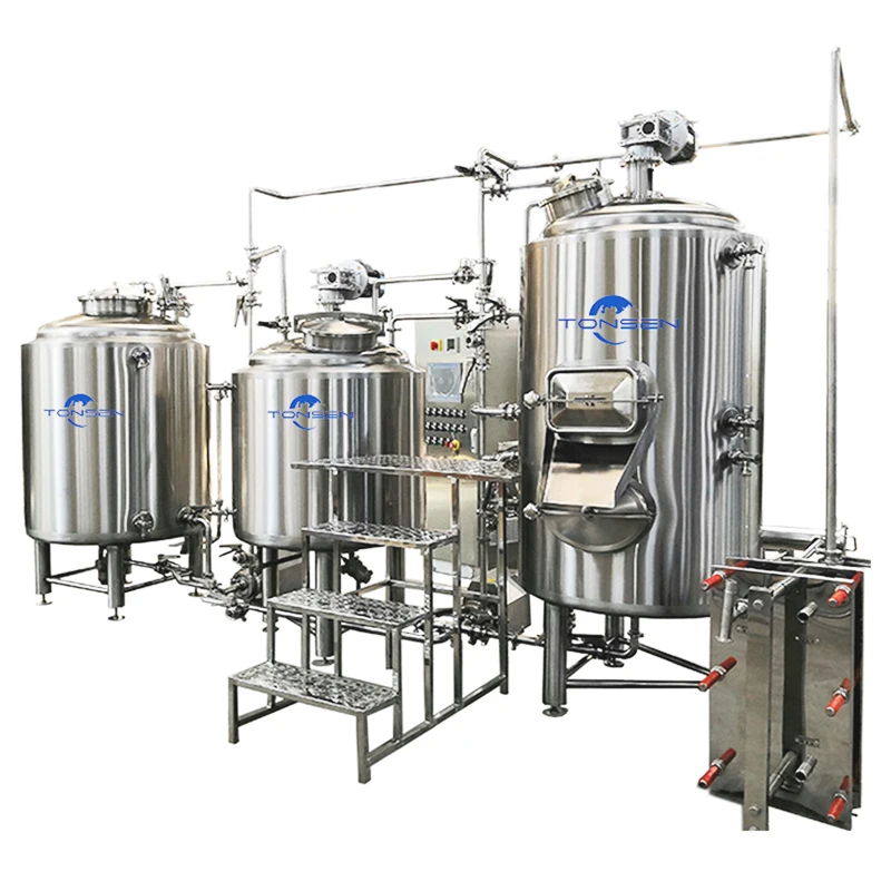 Комбинированное пивоваренное оборудование из нержавеющей стали под ключ, 800л 1000л 1500л 1000л 1500 2000л