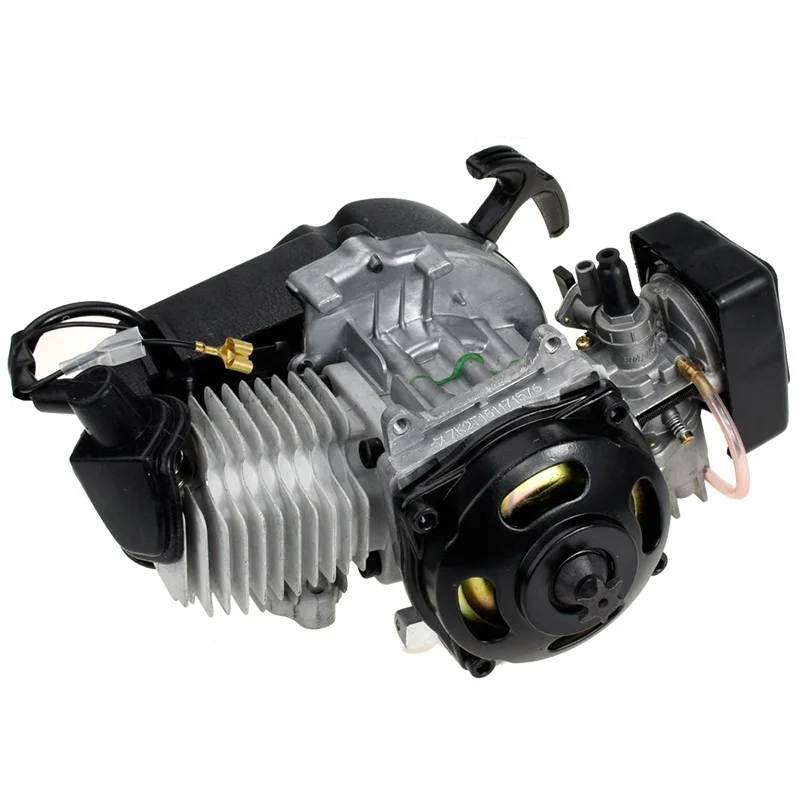 2-тактный гоночный газовый двигатель HIAORS для 47cc 49cc мини-квадроцикла квадроцикла Карманный Комплект запуска ракетного