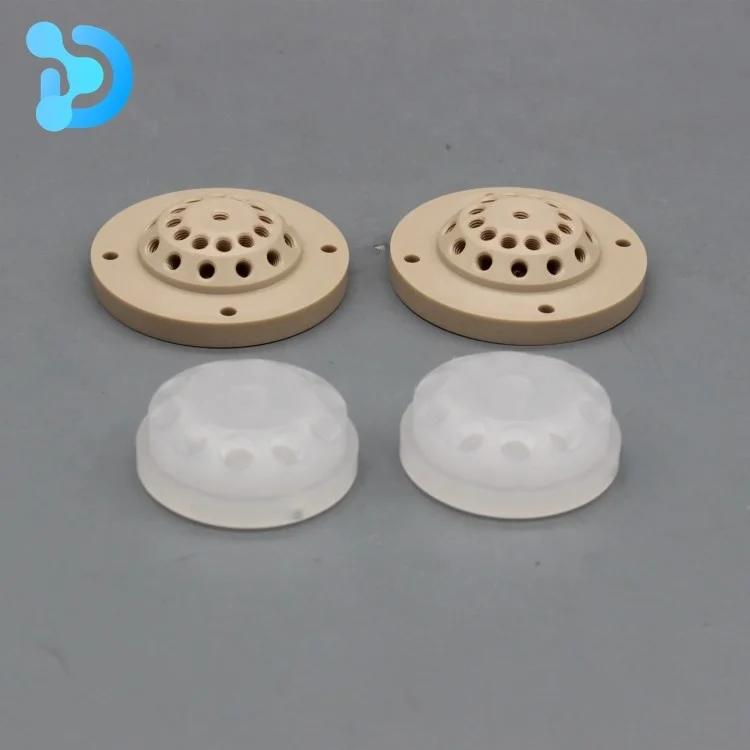 Dechengwang OEM wholesale pvdf ptfe parts polymer material backup PTFE piston ring fluid handling valve head