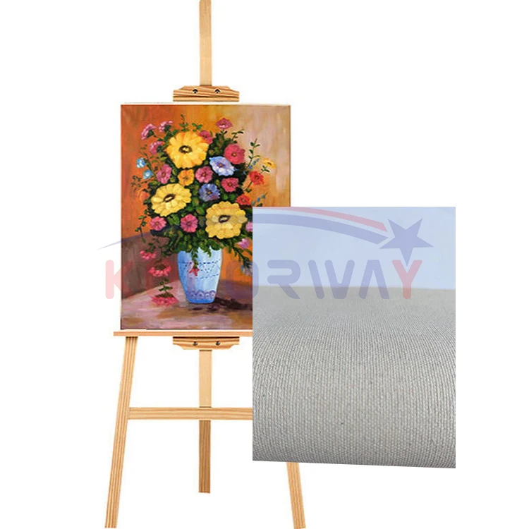 Hot sale Inkjet Printing Canvas Printable waterbased ink linen-cotton Canvas Blank Canvas Roll For hand painting inkjet painting