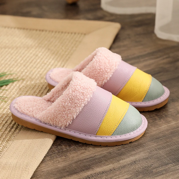 Factory direct kids outdoor and indoor teddy bear slipper home warm soft fluffy girls children slippers
