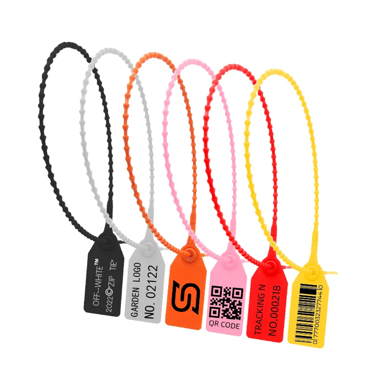 Truck Container Seal High Security Disposable Self Locking Pull Tight Locking Packaging Plastic Seal