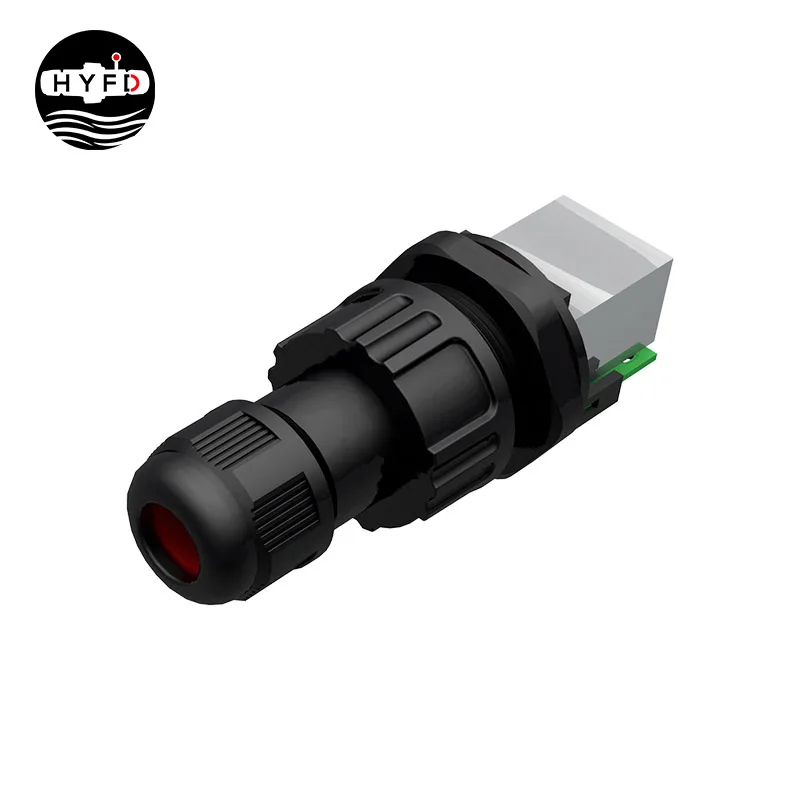 Wholesale Female Dual Port  Rj45 Waterproof Connector Ethernet Connector