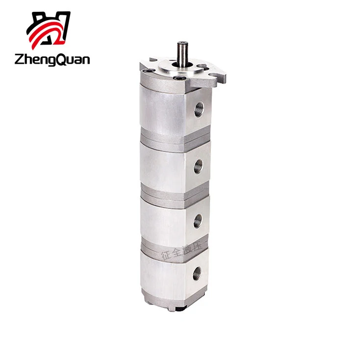 Zhengquan HGP-1111A-F8/8/8/8R four gear pump hydraulic high pressure oil pump high pressure pump manufacturers