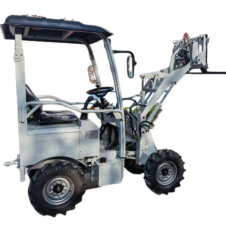 Electric 4-wheel 400kg Electric Forklift Loaders With Battery Charger And Curtis Controller