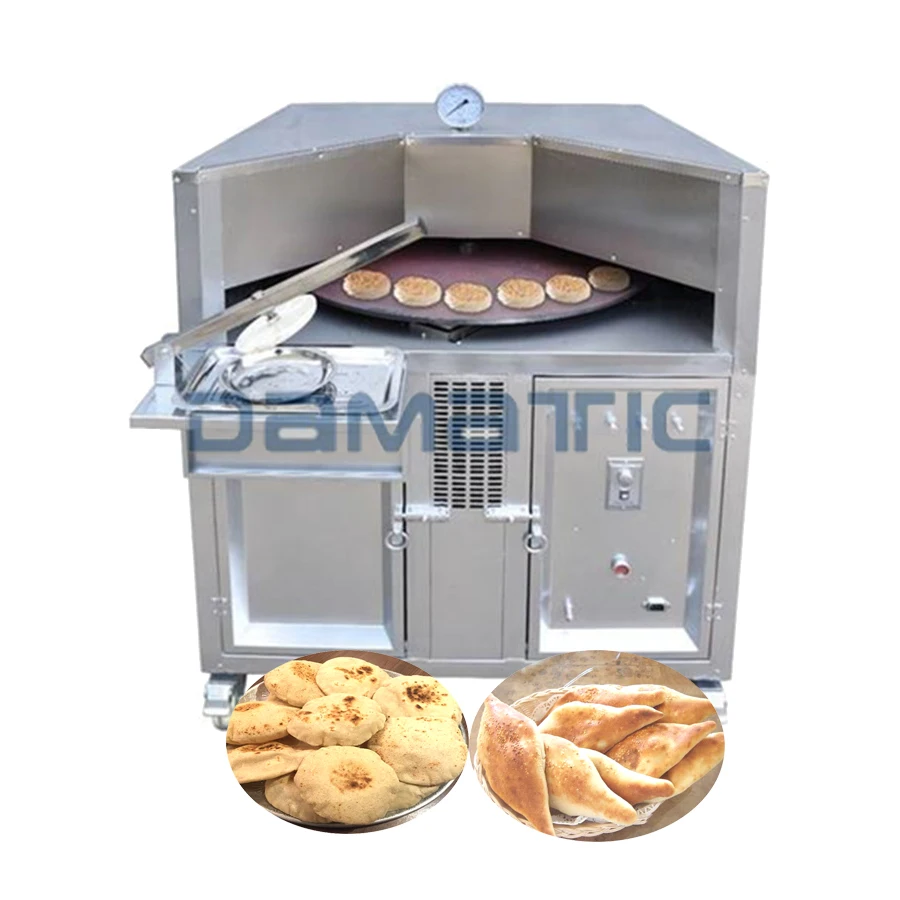 Industrial kitchen flat naan rotary tandoor baking oven for bakery