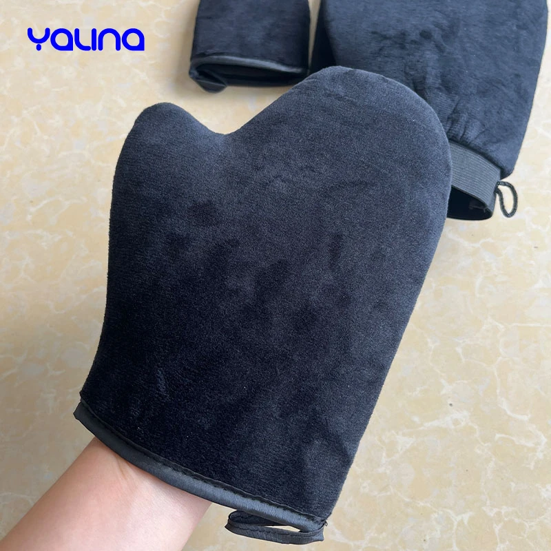 Private label self tan starter dark sunless self tanner bundle fake tanning mitt