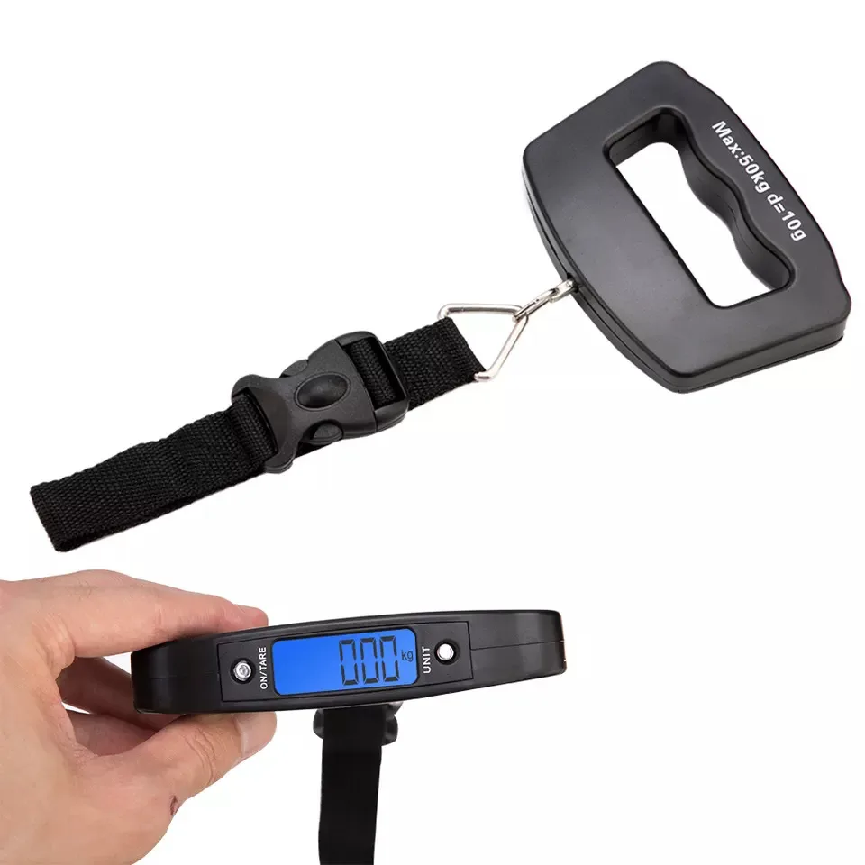 40kg 50kg electronic manual  hook weighing hanging electronic portable airport digital baggage weight scale  supplier in china