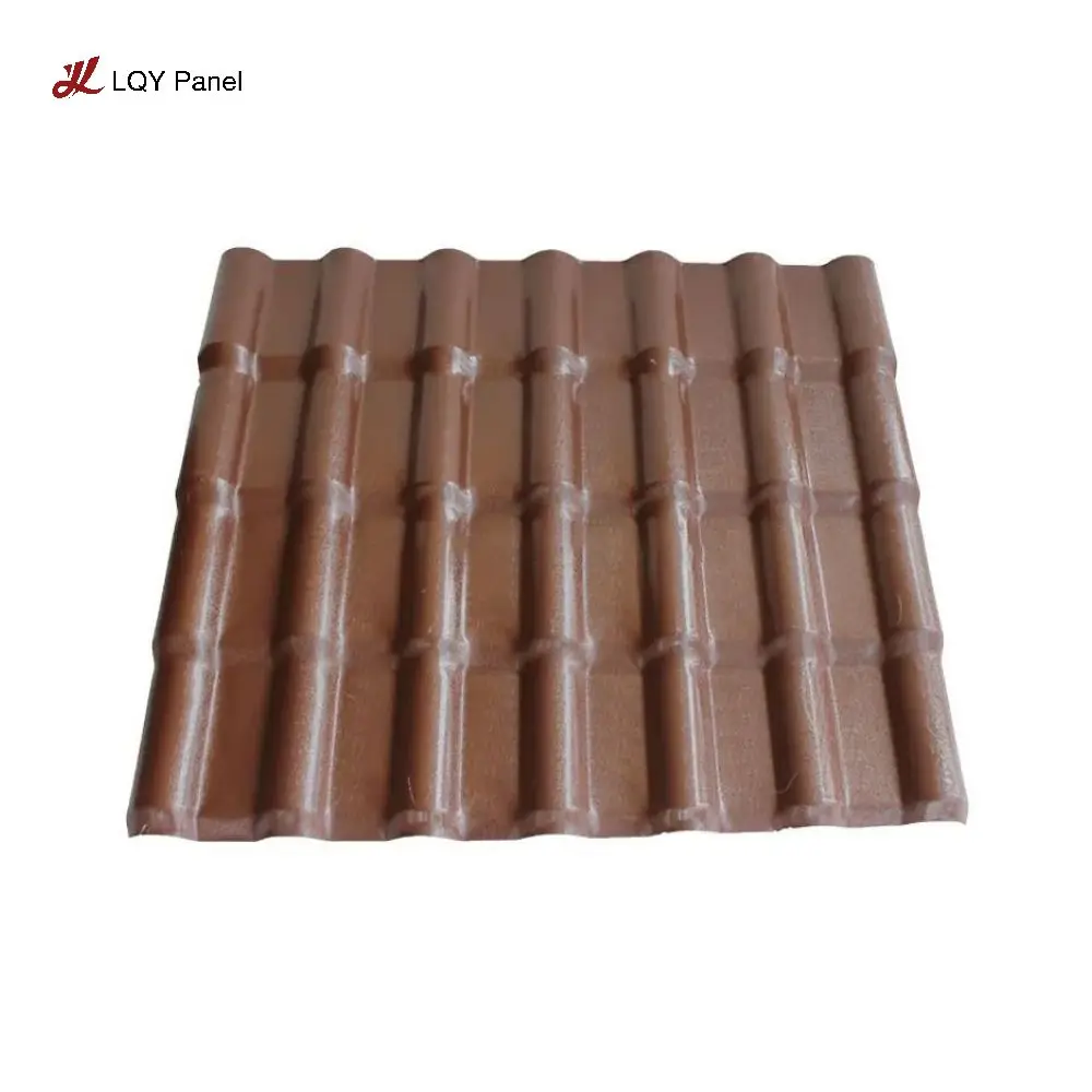 Hotsale 2.5mm Weather Resistant colorful ASA synthetic Resin Roof Tile For roof decoration roof flap