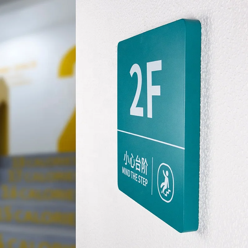 Kexian Custom Door Sign Stainless Steel Numbers Hotel Room Door Number Sign Indoor Floor Directional Signage