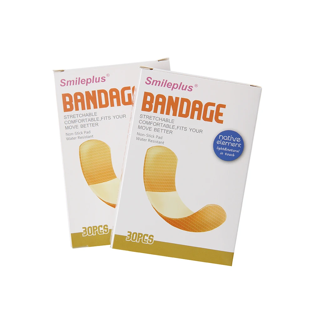 Non-woven Fabric Breathable Band-Aids 100pcs Fabric Bandaid Medical Band Aid Custom Bandaid
