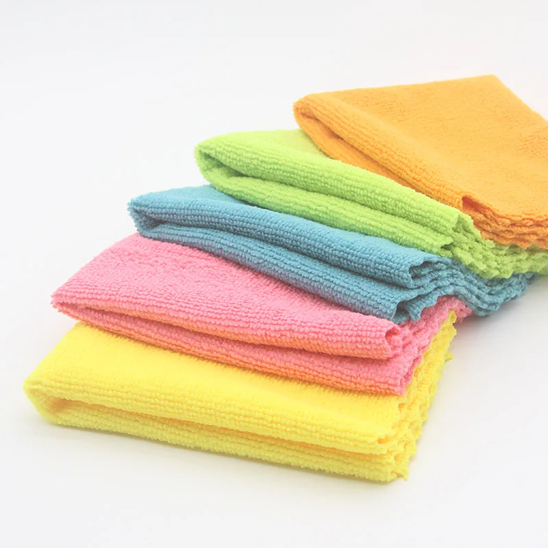 Edgeless durable machine washable 30x30 custom car wash microfibre towels