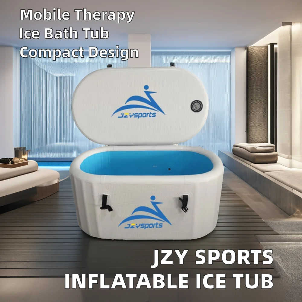 JZY SPORTS Customized  Cold Plunge Tub Cold Water Therapy Bathtub Ice Bath Set with Smart WIFI Water Chiller