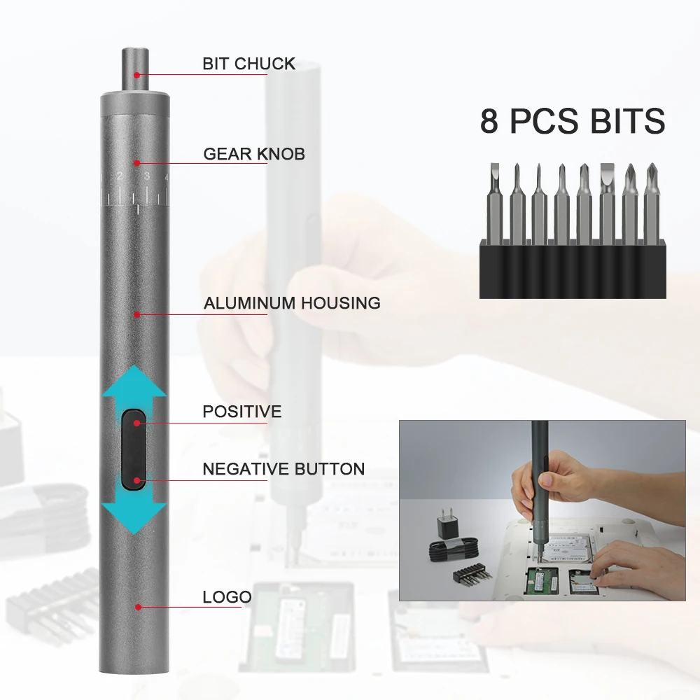 Бытовая портативная Регулируемая электрическая мини-отвертка с крутящим моментом для камеры телефона Точная отвертка инструменты для технического обслуживания и ремонта