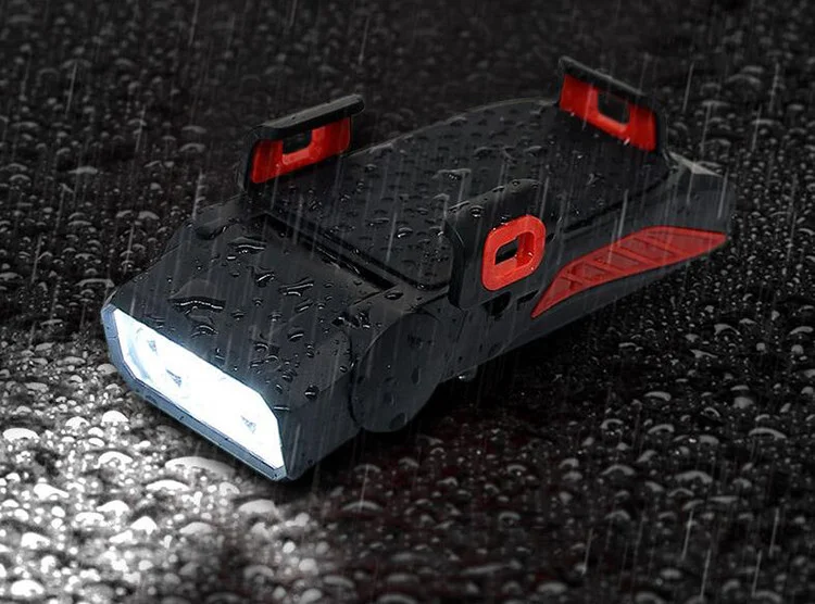 Многофункциональный велосипедный фонарь обновления 4 в 1 передний 3 * LED MTB фара держатель телефона кронштейн динамик лампа внешнего