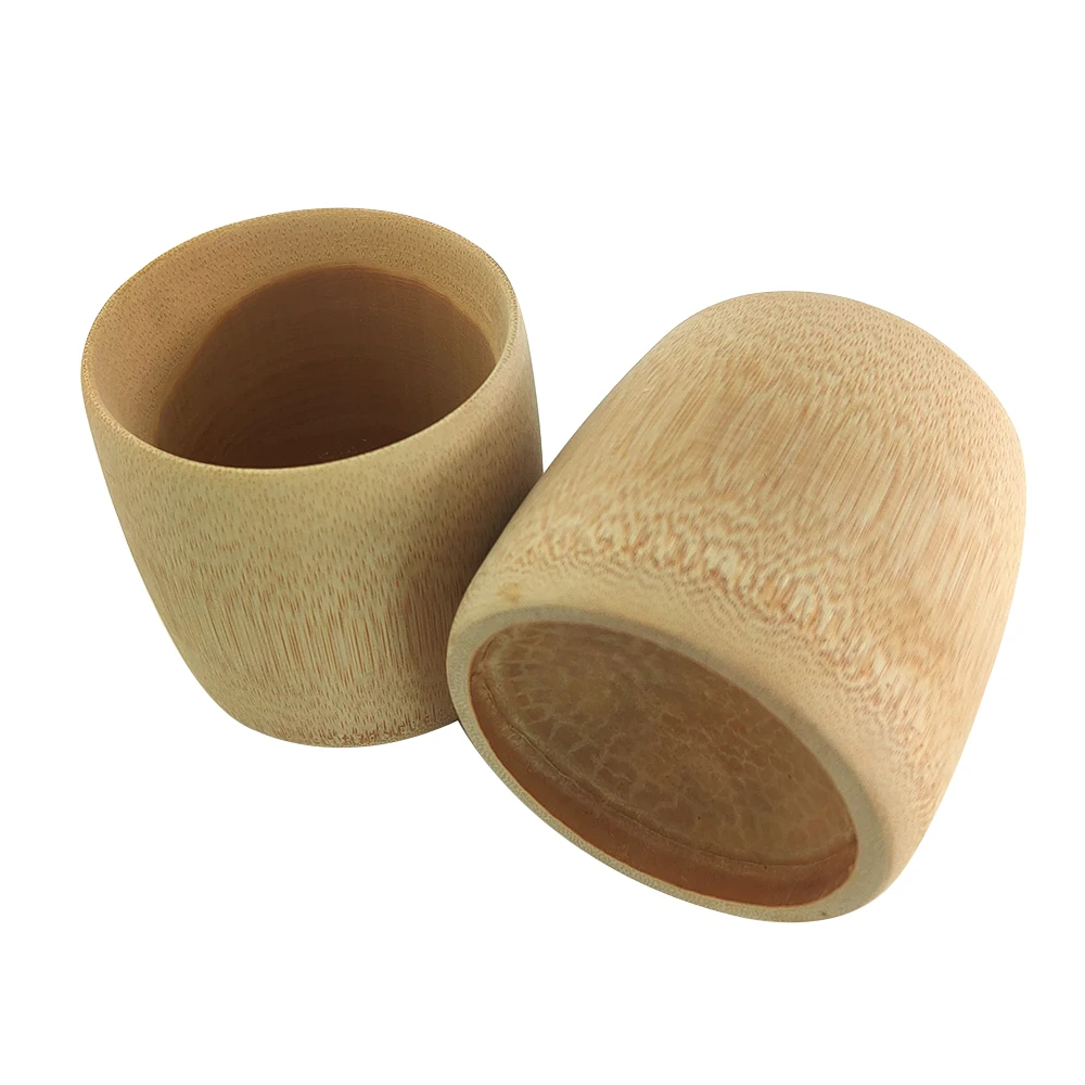 Tableware Eco-friendly Handmade Mug Reusable Drinking 100% Natural Bamboo Cup