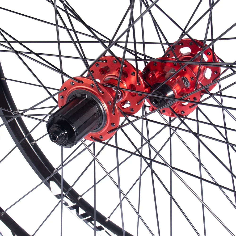 Bolany MTB Bike Wheelset 26/27.5/29 inch QR/Thru Axle Rims hubs HG Wheel 32 Holes Disc Brake Bearing Inner Tube 110*15 148*12MM