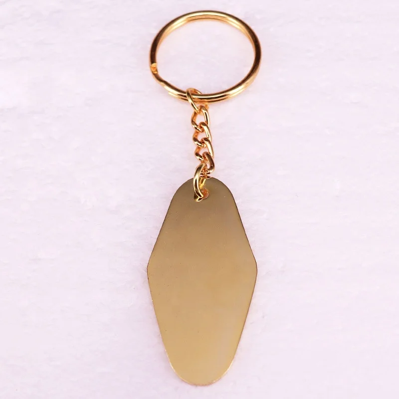 Custom Logo Retro Vintage Metal Enamel Hotel Room Keychains Promotional Key Tags and Carabiners with Personalized Logo