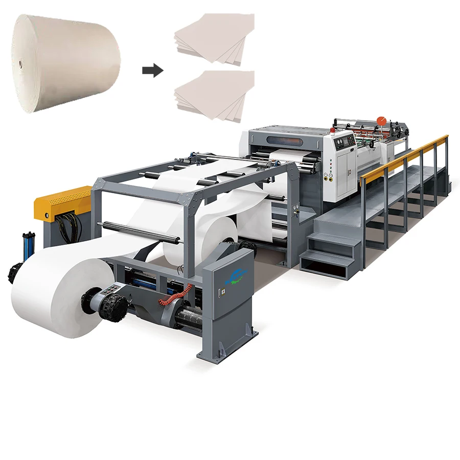 KEEPON CM-1400A Model Servo Control Roll Sheeter Automatic Paper Reel to Sheet Cutting Machine