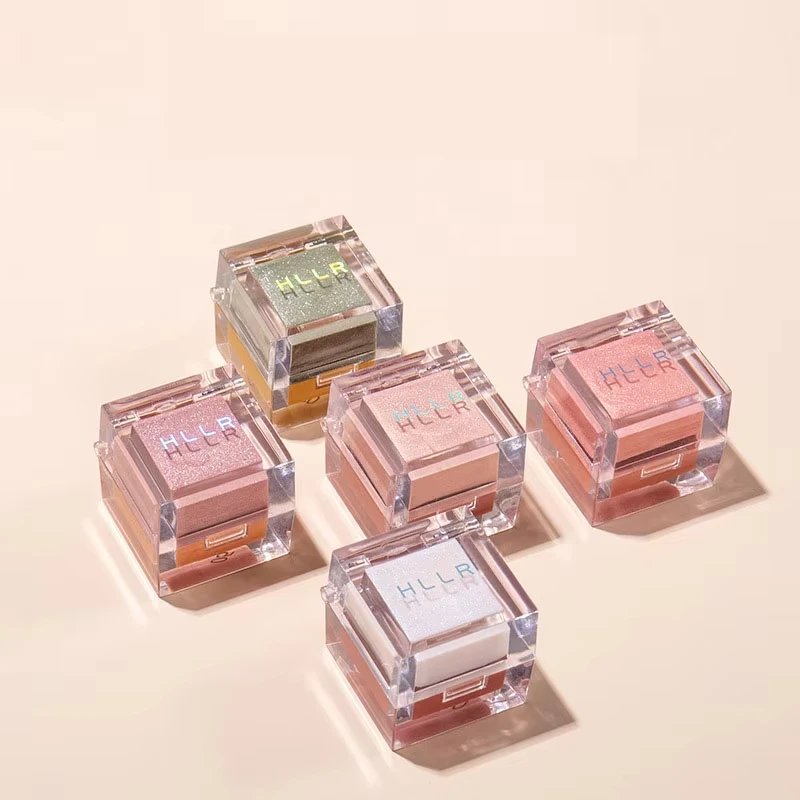 2024 Little Ice Cube Two-tone Blush Highlight Glitter Pearl Sequins Matte Fashionable Highlight