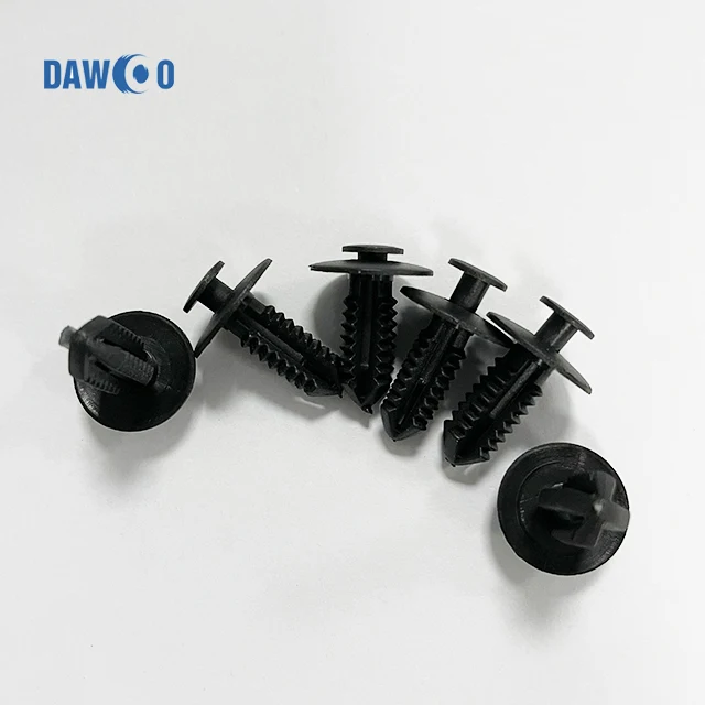 Factoy price 100pcs pack black car  plastic auto plastic clips and fasteners