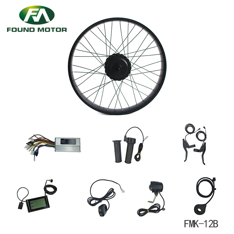 26' 48V 500W Rear drive 6-9S speed motor kit with SW900 LCD display