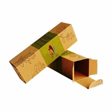 Customized Logo Ivory Cardboard Essential Oil Packaging Folding Carton Paper Boxes For Cosmetics