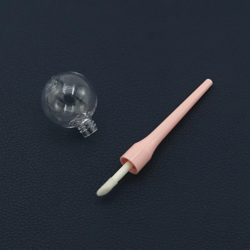 5ml cute empty pink lollipop shaped lip gloss tubes container with wands lipgloss for cosmetic