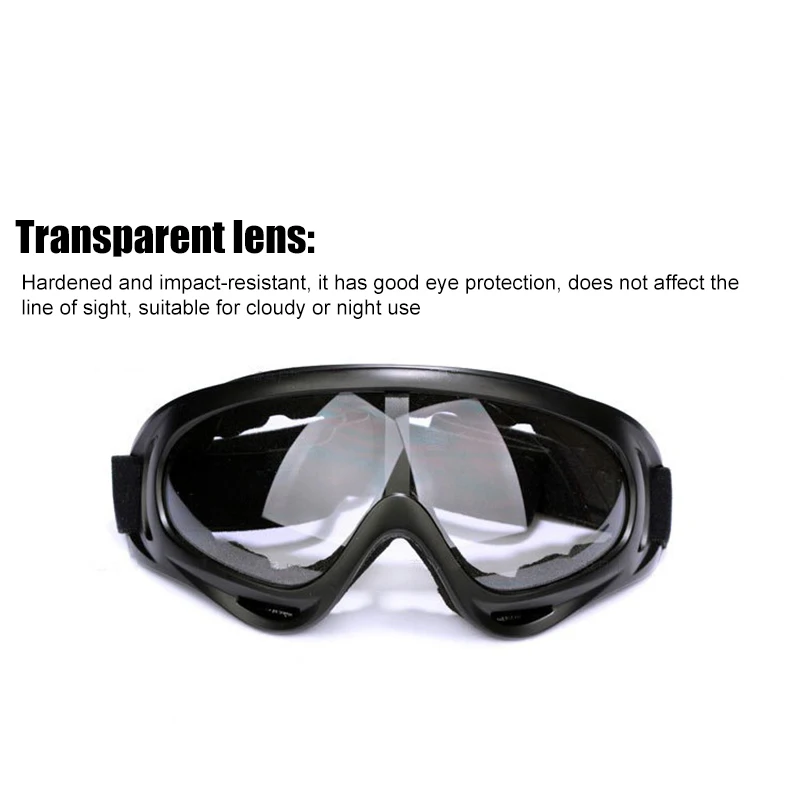  Motorcycle Adjustable Elastic Sport Blinkers Ski Set Sports Snowboarding Cycling Helmet Polarized