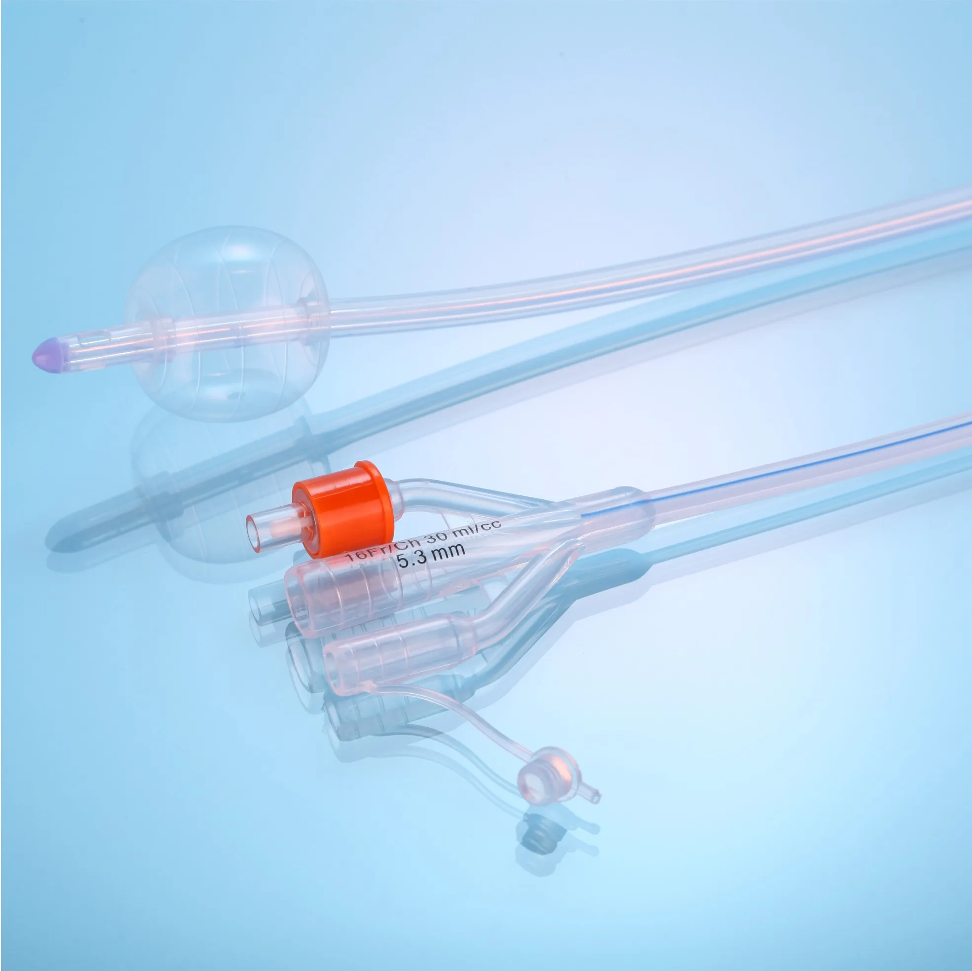 Top Sales High Quality One Two Three Ways Silicone Foley Catheter