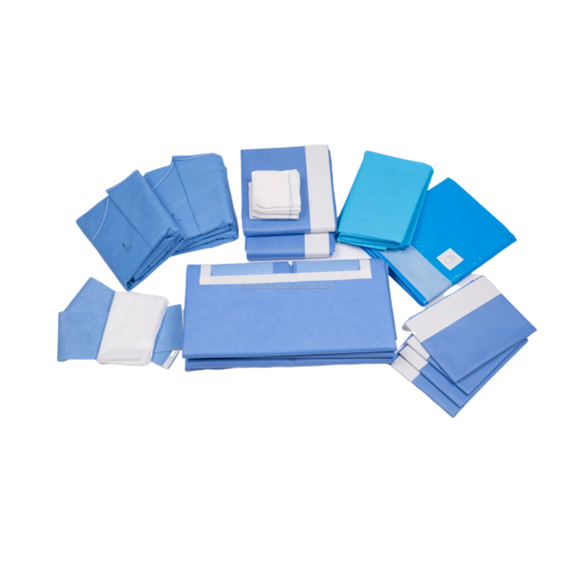 High quality CE ISO certificate medical hospital surgical disposable sterile laparotomy kit pack packs set