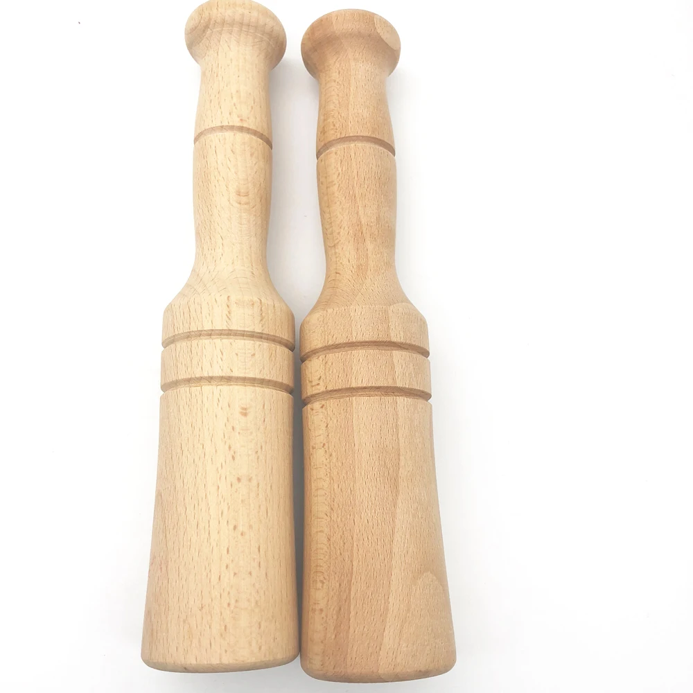 Wholesale Wooden Garlic Press Hammer Kitchen Accessories Tool Garlic Press Crusher