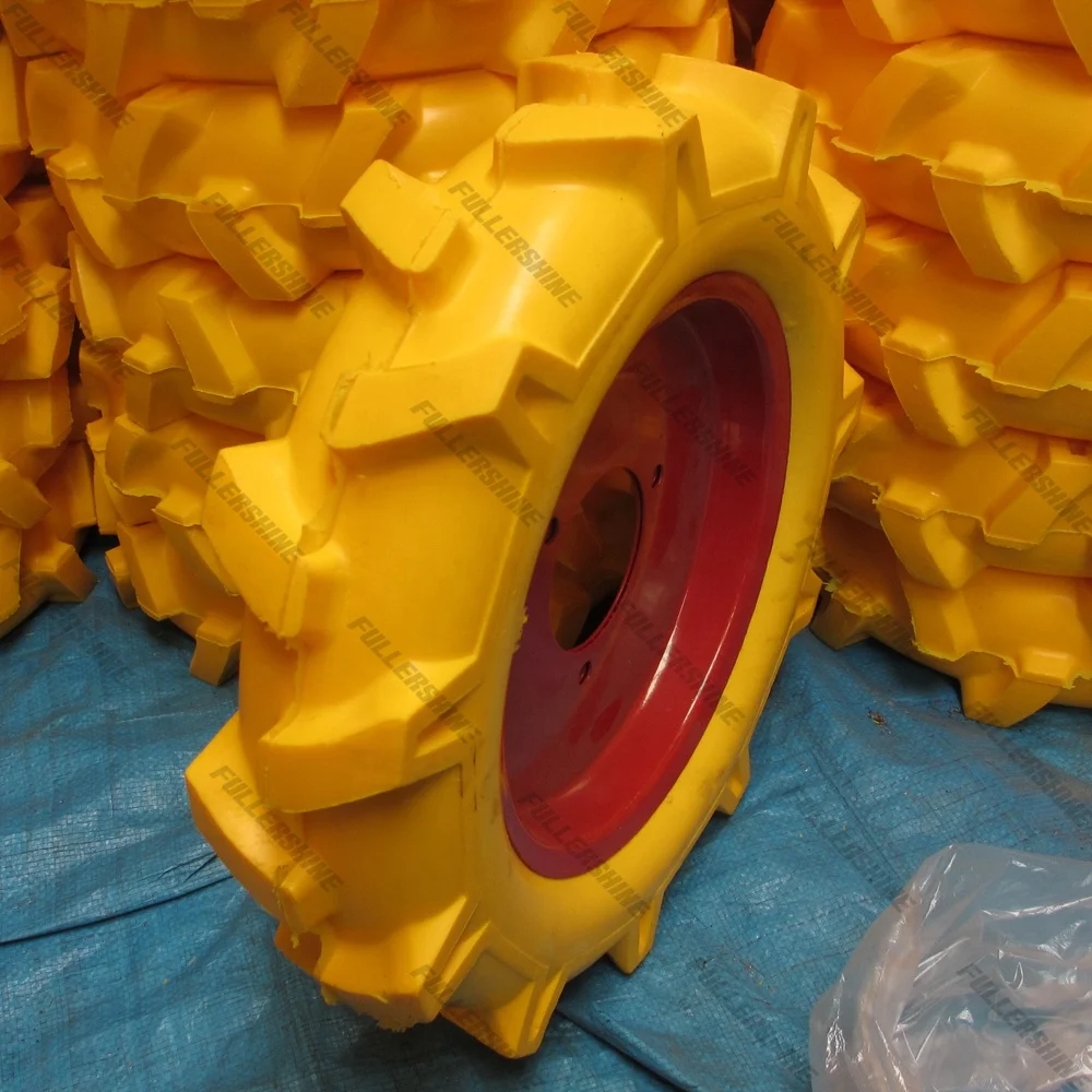 4.00-8 Metal Pneumatic Rubber Wheel For Wheelbarrow PU Foam Wheel