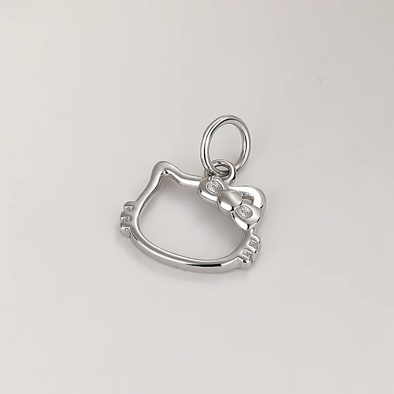 Carline Topsale Sterling Silver 925 Fashion Jewelry Pendants Cat Charms Hello Kitty Charms for Diy Jewelry Making Accessories