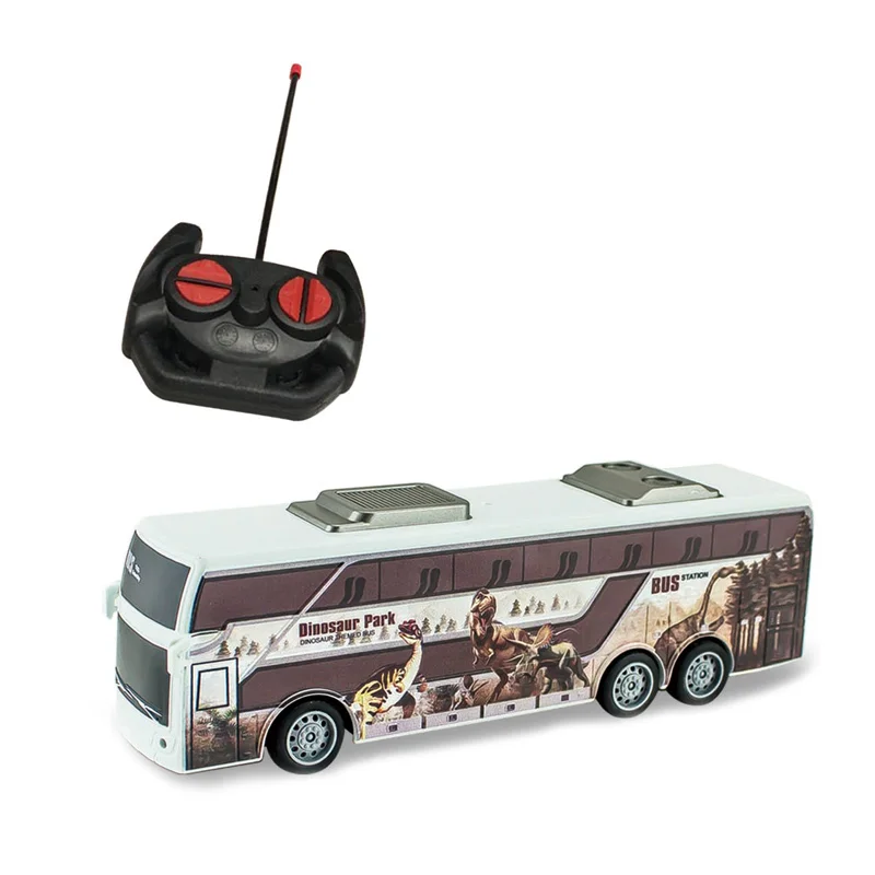 4CH Remote Control Car Bus Toys Plastic Radio Control Toys RC Bus For Kids