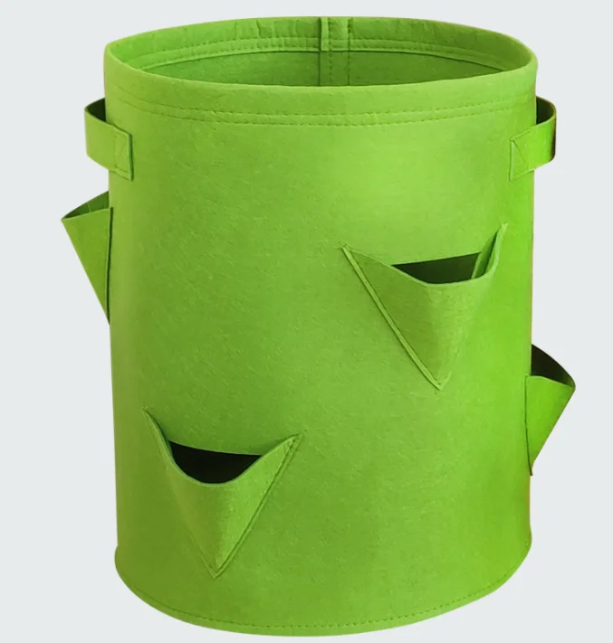 Free Samples 5 Pack 5 7 10 15 25 30 100 Gallon Felt Grow Bags 300G Thickened Fabric Pots with Handles