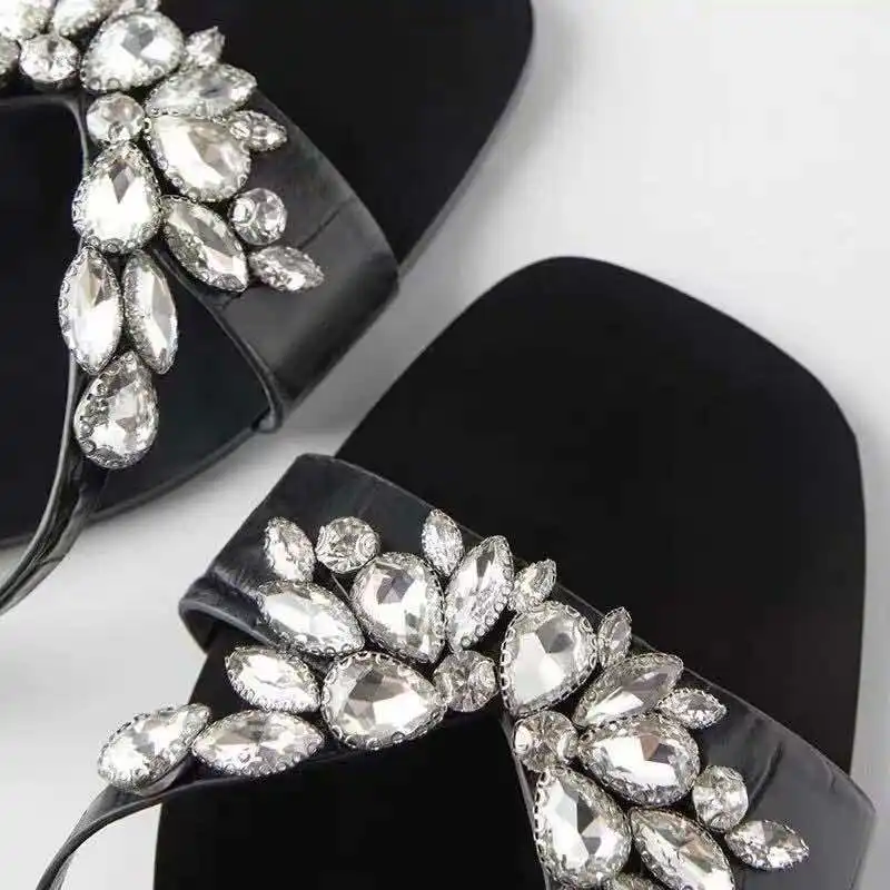 Fashion Women Ladies Shoe Fancy New Design Sexy Sandal Open Toe Female Slides Sexy Slipper Shoes Mules Heels For Women Ladies