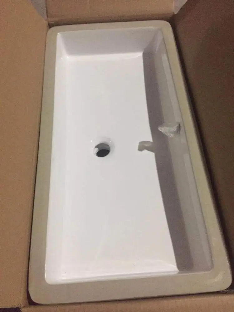 UR2511T Sanitary Ware Undermount Bathroom Hand Washing Sink Under Counter Installation Ceramic Washbasin