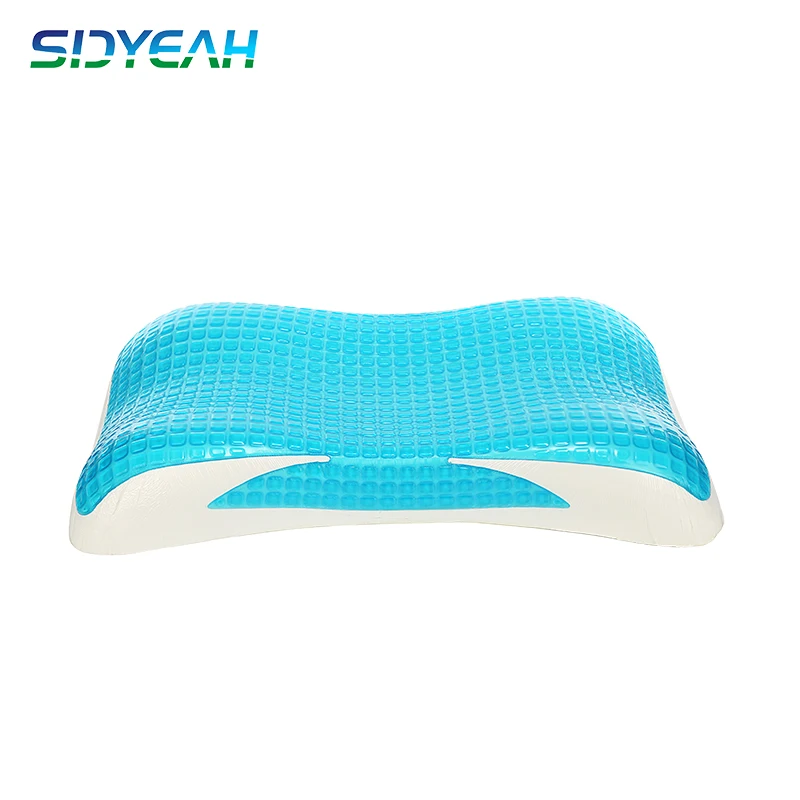 Китай Производитель Гуанчжоу OEM шеи кровать волна летом лед вентилируемый холодный гель пены памяти подушка с холодным гелем