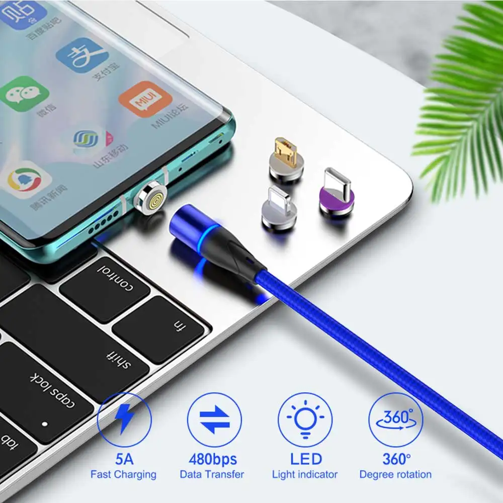 IPSKY mobile phone charging accessories brand quick charger magnetic fast multi 5a charging cable