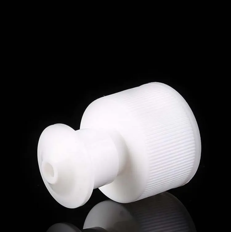 
Plastic bottle covers manufacturer 28 / 410 hand pull cap mushroom head pull type cap stretch type lid 
