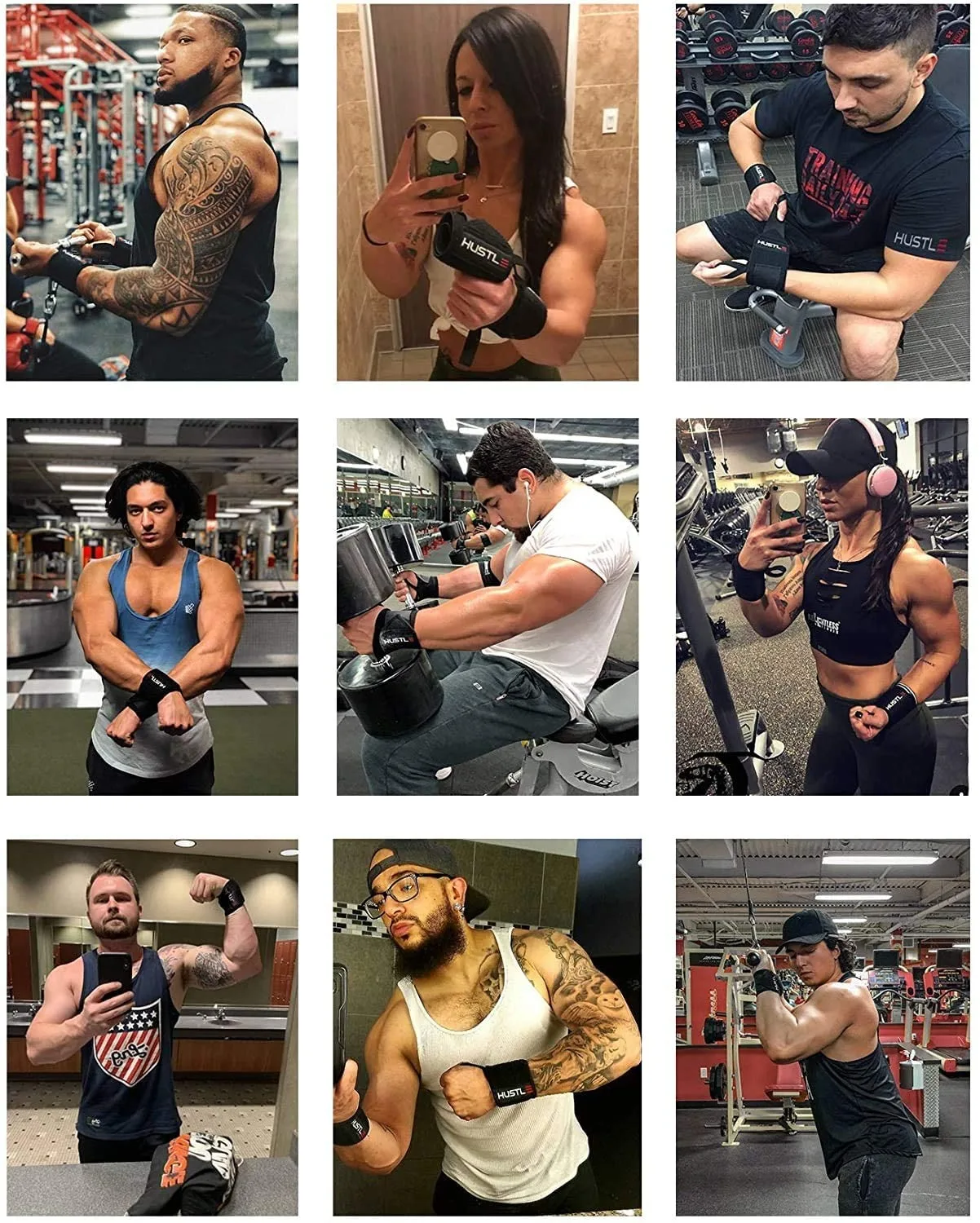 Athletics Wrist Wraps Weightlifting - Best Support for Gym & Crossfit - Brace Your Wrists to Push Heavier, Avoid Injury