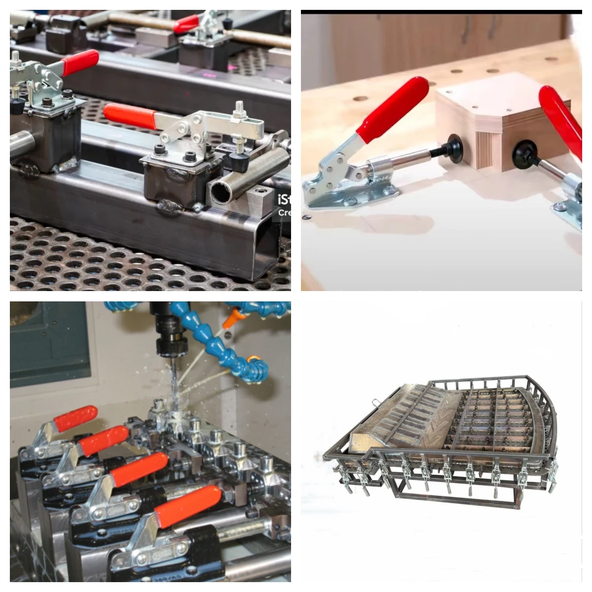 102B stainless steel Vertical Handle Quick Bar Clamps 220lbs holding capacity Toggle Clamp Clips Fasteners