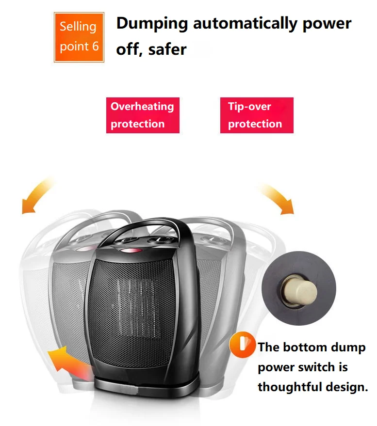 Ac Room Electric Water Heaters New Arrival Cartoon Mini Small Home Office Desktop Fan Portable Heater