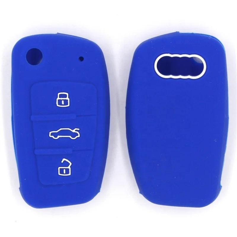 For Audi A4 Fob Wallet With Car Brand Logo Promotional OEM Low Price Silicone Car Key Cover Case