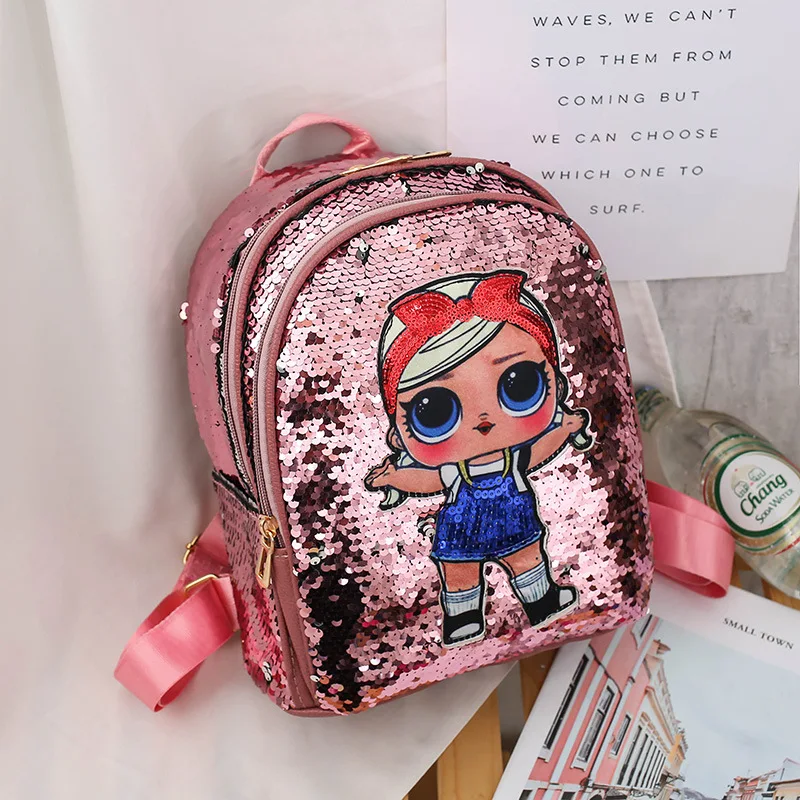kindergarten cute children shoulders bag wholesale fashion sequined school primary leisure backpack purse bags for girls