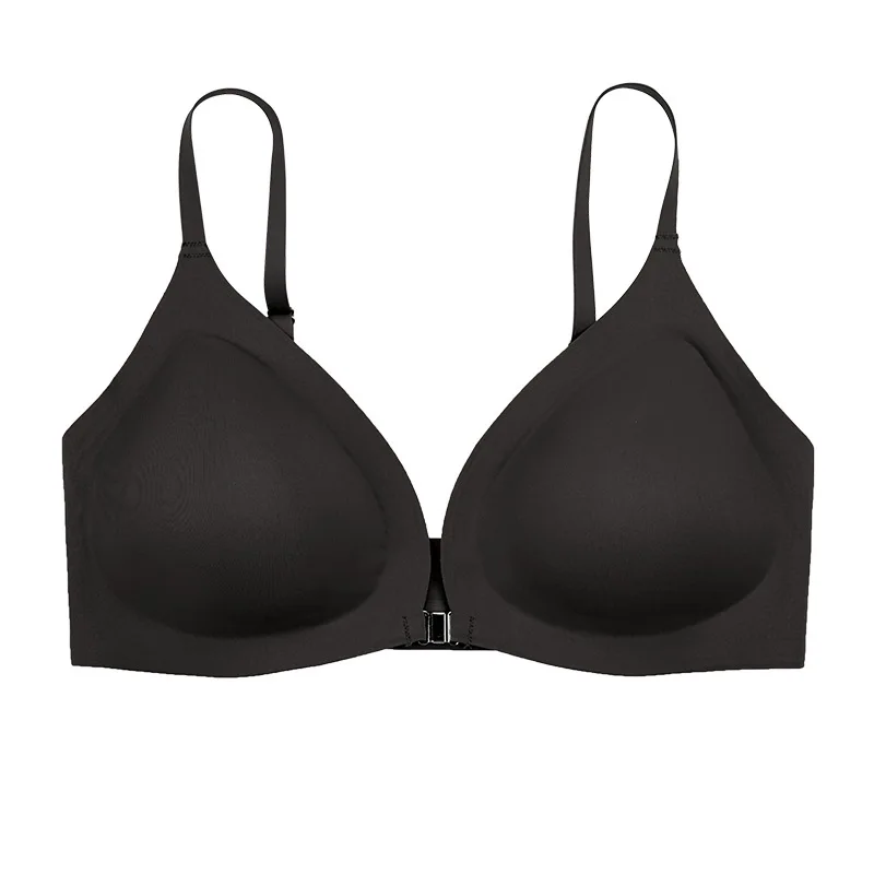 Seamless Underwear Sexy thin push-up front buckle bra