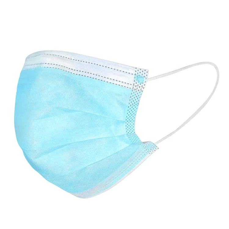 Non Woven Masker 3ply Facemask Blue Customized Surgical Disposable Medical Masks Face Mask